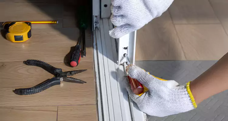 Backyard Sliding Door Track Repair in San Lorenzo, CA