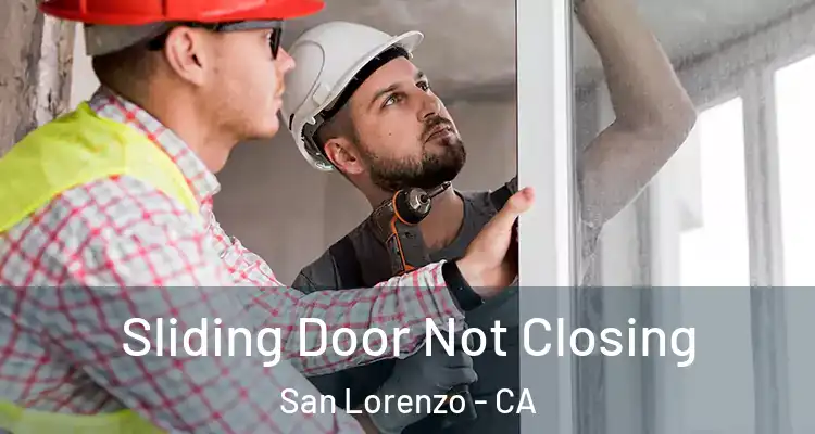  Sliding Door Not Closing San Lorenzo - CA